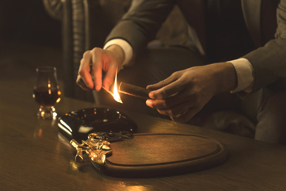 How to Properly Toast and Light a Cigar
