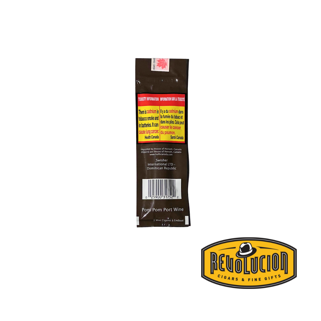 Pom Pom Rum Wine Pack of 2 Cigarillos