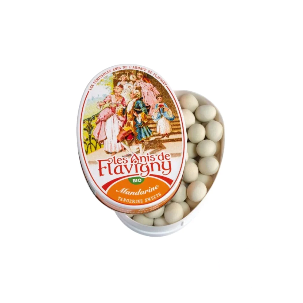 Les Anis de Flavigny Oval Tin – Mandarine 50g