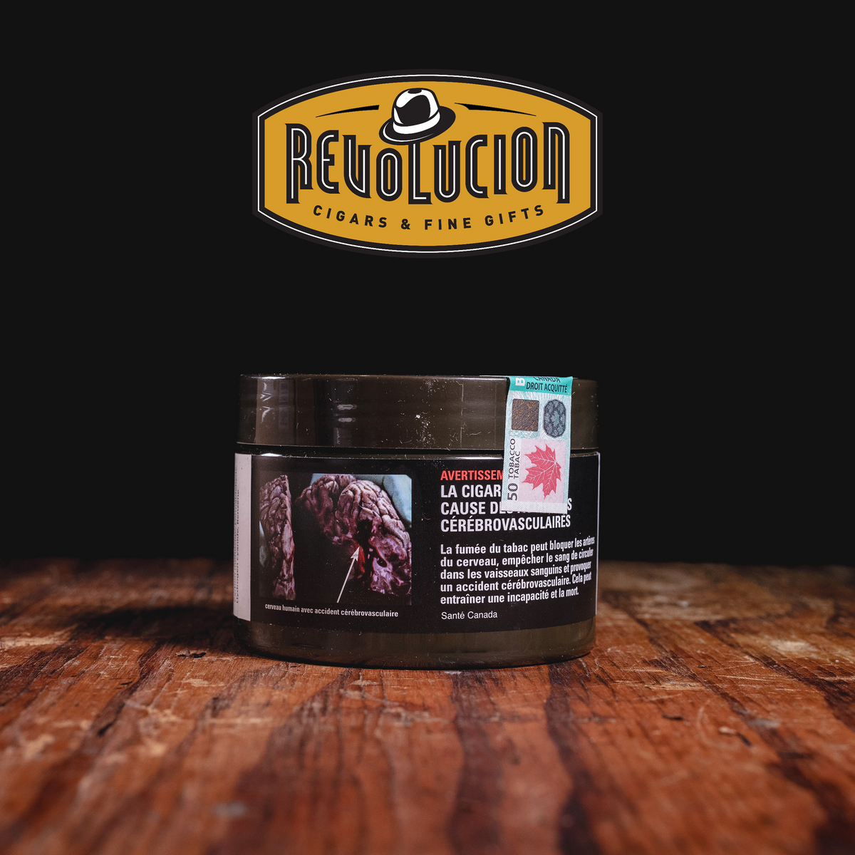 CNT RYO Organic Rolling Tobacco - 50g in plain packaging, featuring standard labeling on the front.
