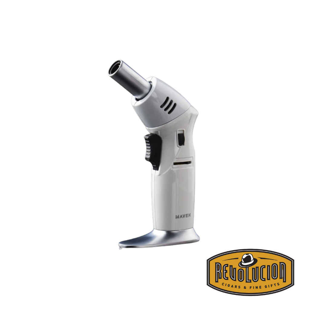 Maven Model T Single Torch Lighter - White