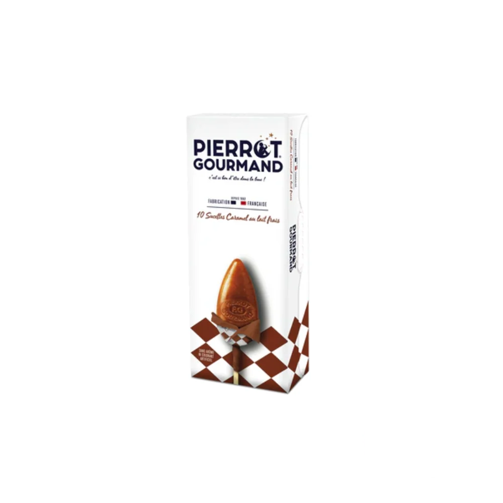 Pierrot Gourmand Fresh Milk Caramel Lollipops