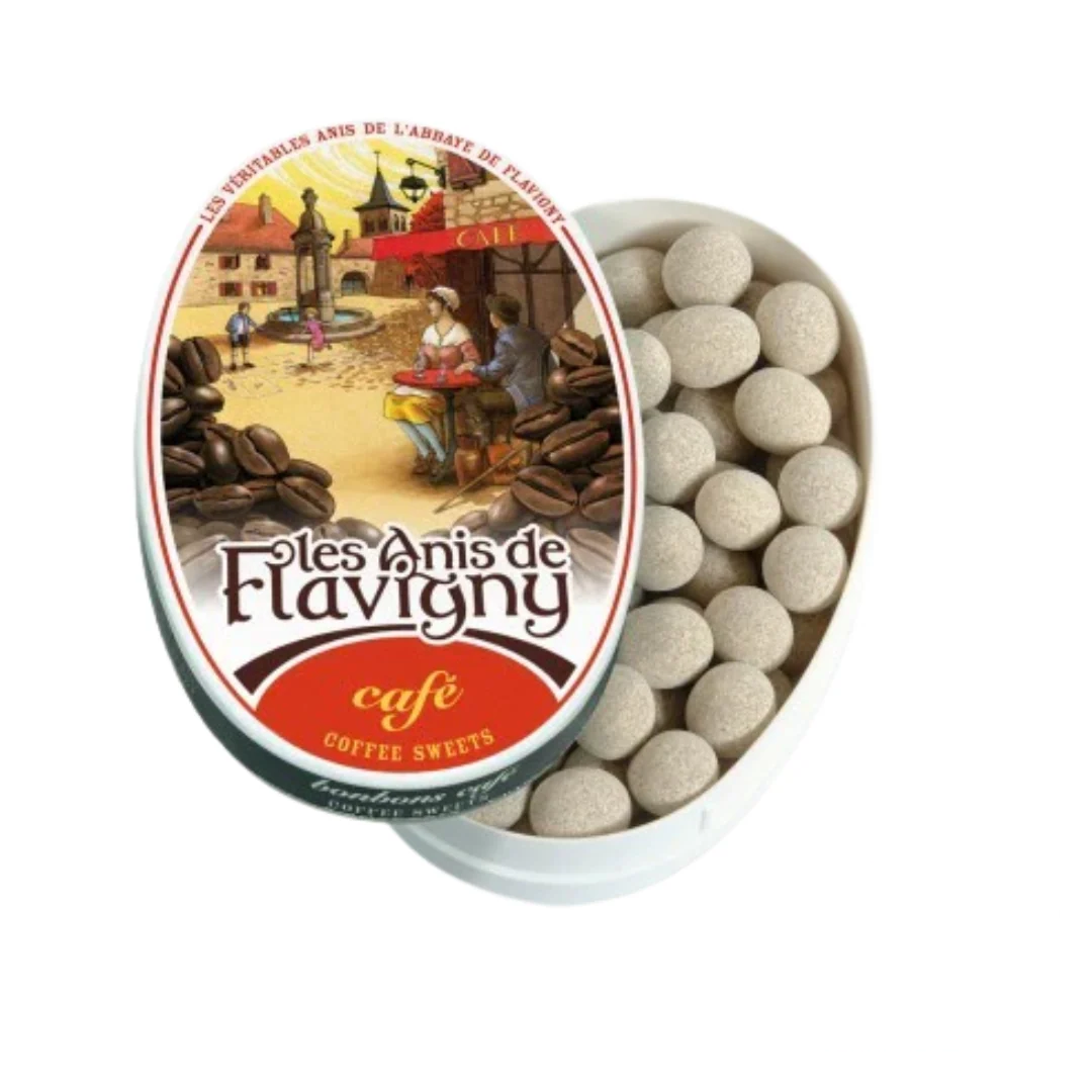 Les Anis de Flavigny Oval Tin – Coffee 50g