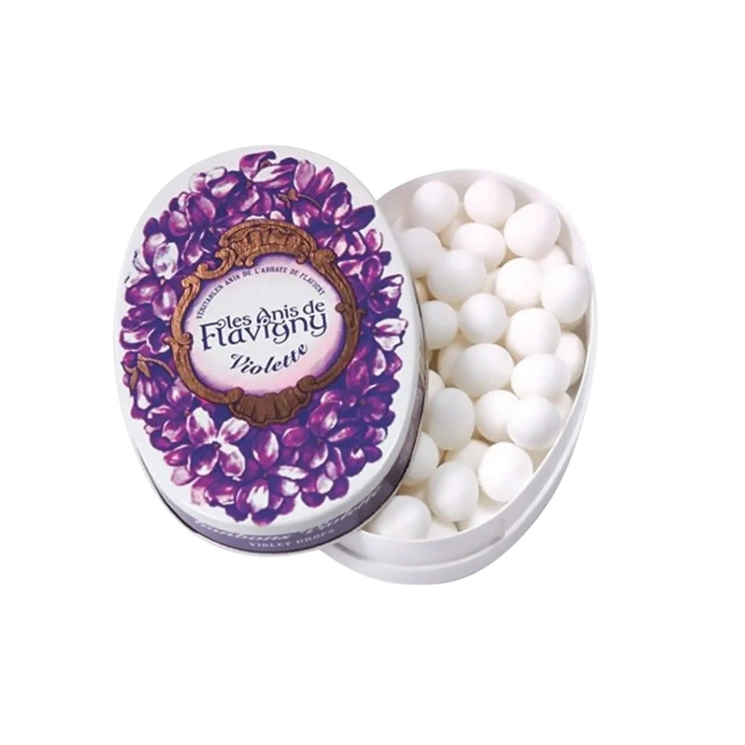 Les Anis de Flavigny Oval Tin – Violet 50g
