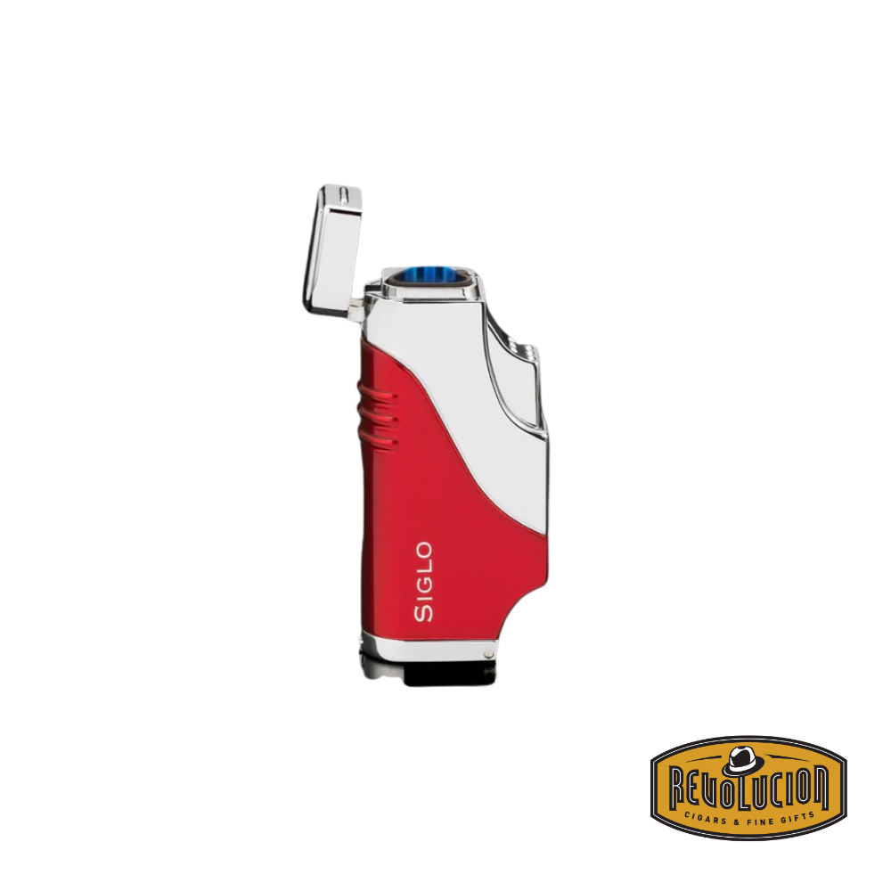 Siglo Triple Flame Lighter - Red