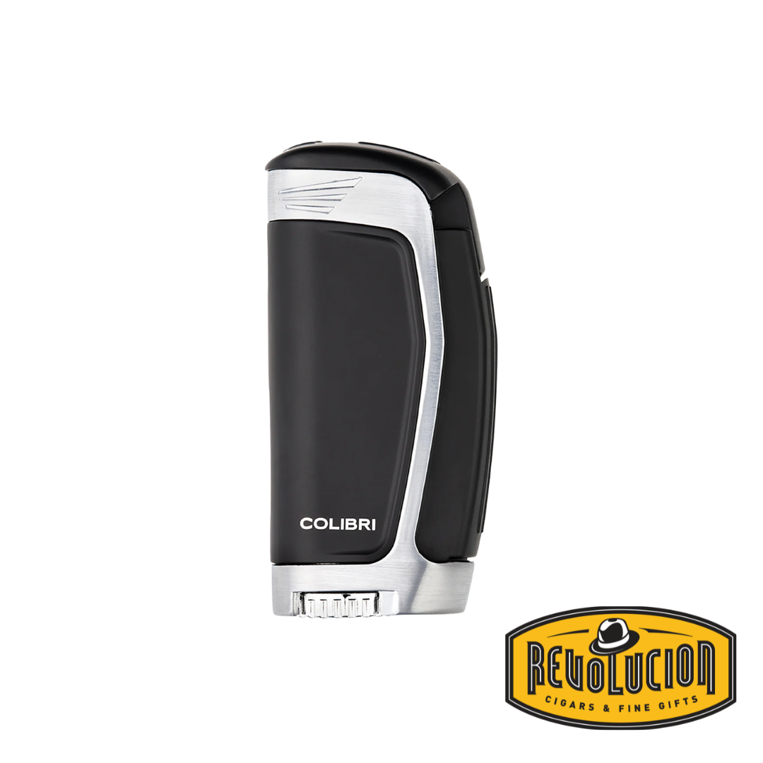 Colibri E3 Jet Flame Lighter - Black/Chrome