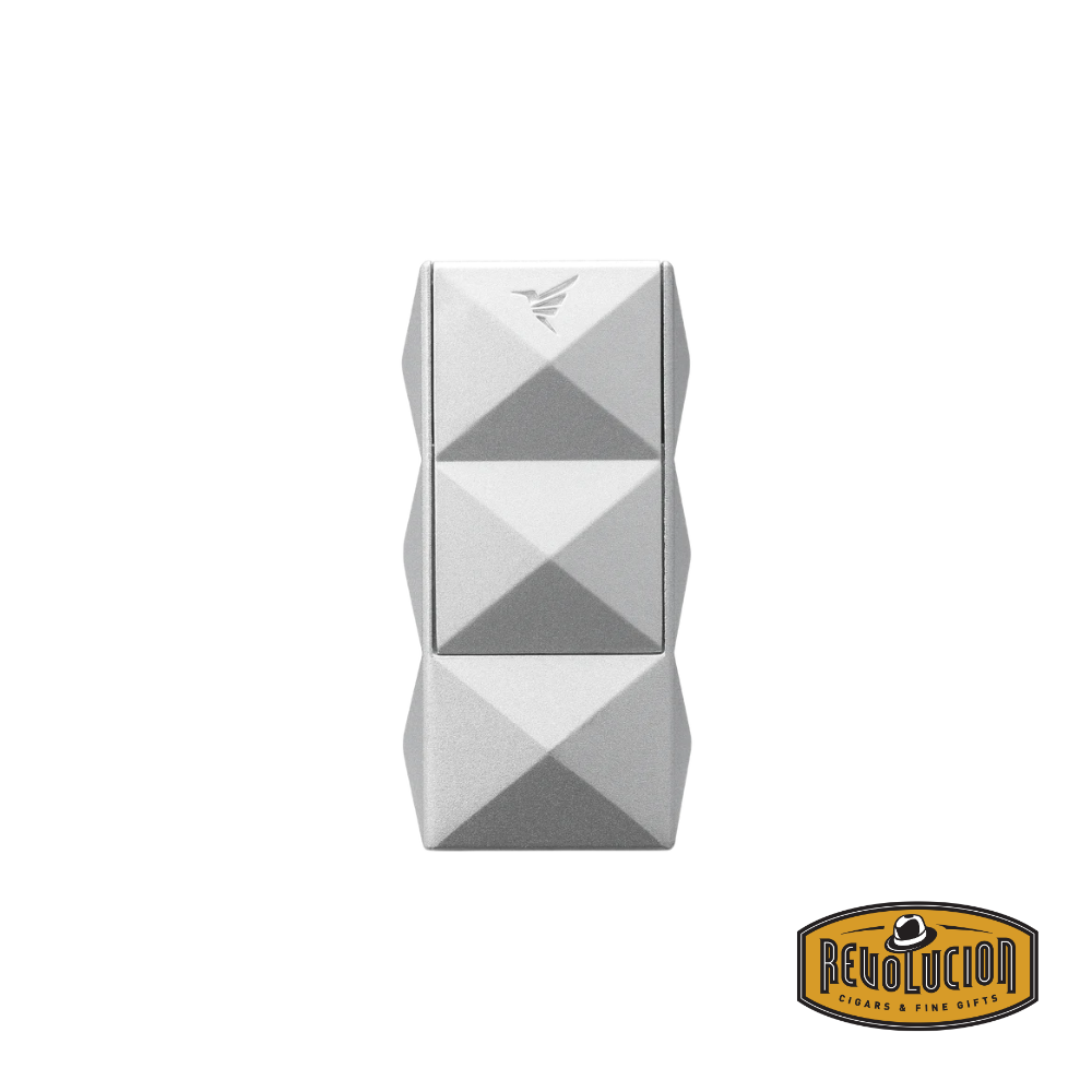 Colibri Quasar II Double-Flame Lighter With Punch  - Silver
