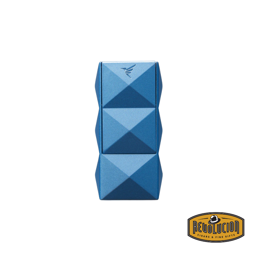 Colibri Quasar II Double -Flame Lighter With Punch  - Blue