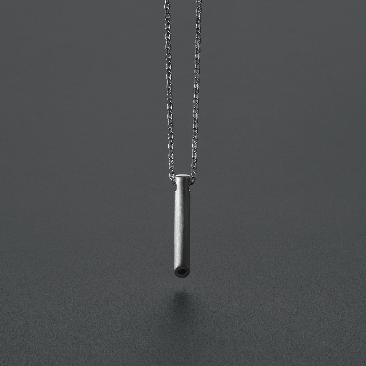 Pendentif Bradley George en diamant noir à tranches croisées