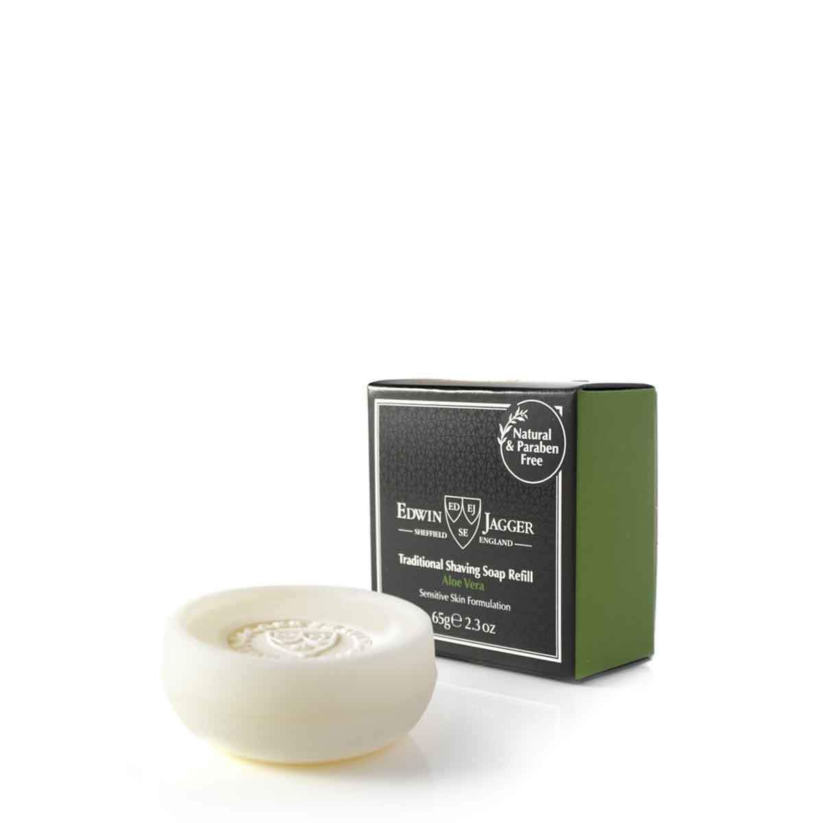 Edwin Jagger Shaving Soap Aloe Vera 3-Pack Refill
